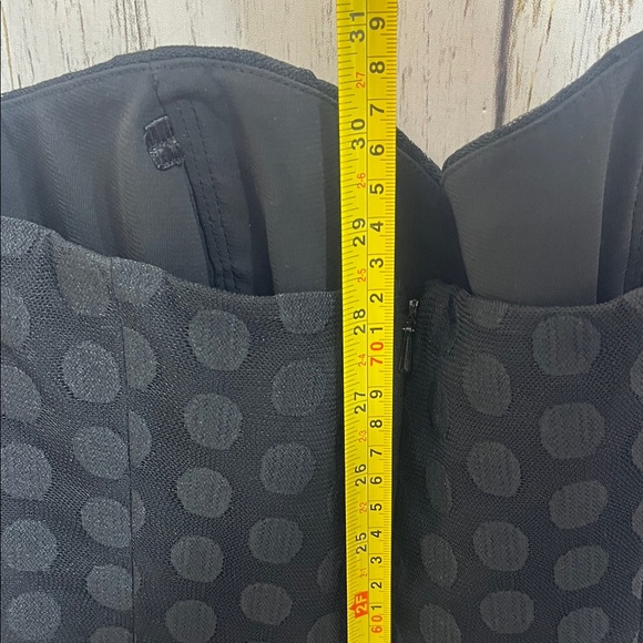 NWT White House Black Market polka dot tulle skirt Strapless Black Dress Size 6 - Picture 10 of 13